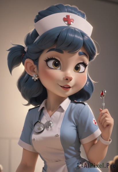 A charming dynamic scene with a female