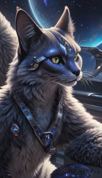The allure of a cat in a dynamic moon