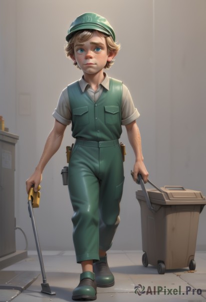 A peaceful image of a male in dynamic scene