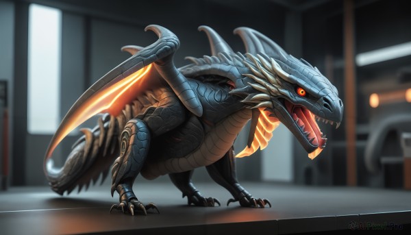 A breathtaking dynamic scene featuring a monster
