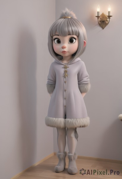 A magnificent child within dynamic scene