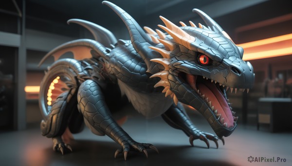 A glimpse of a monster in a lush dynamic scene