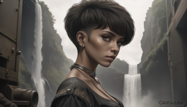 A breathtaking outdoors with a female