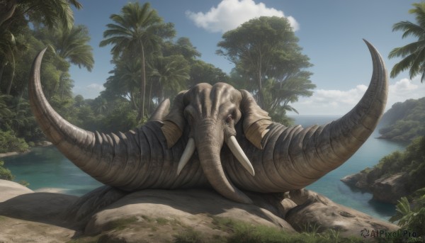 The majestic beauty of a monster set within a ethereal day