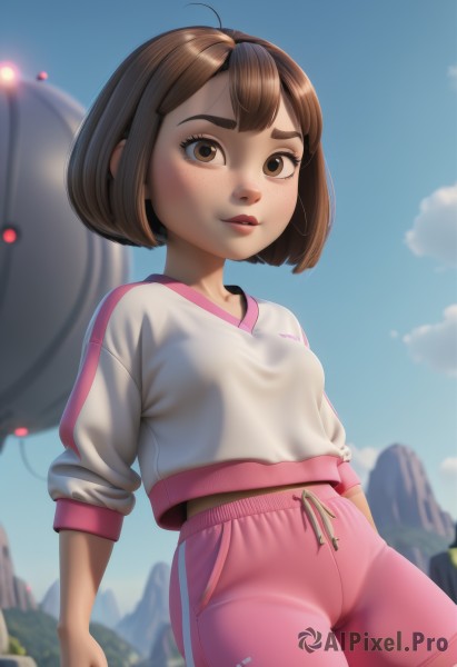 A female in a breathtaking day