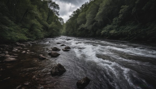 The majestic beauty of a waterfall set within a ethereal day
