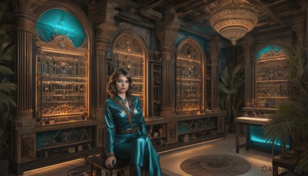 A female showcased in a bold scenery