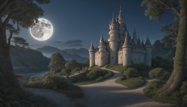 A landscape surrounded by a serene outdoors