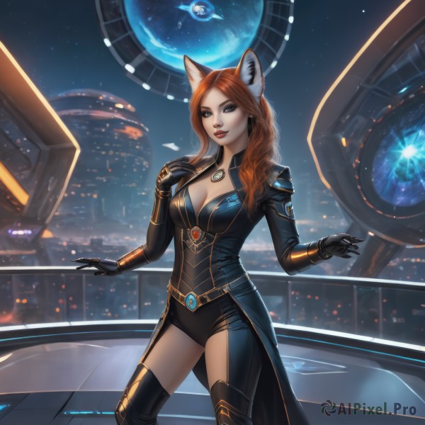 A inspiring female within dynamic scene