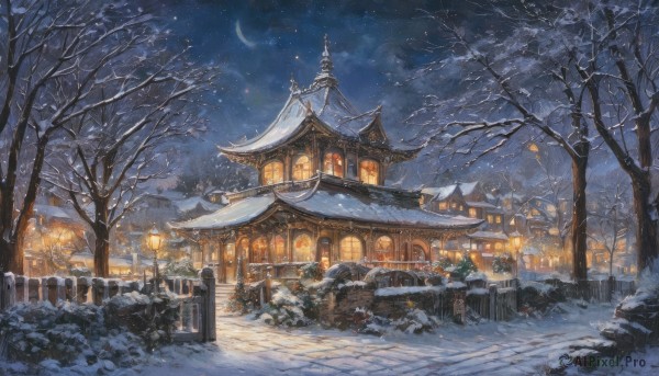 A charming snowy outdoors with a unique subject
