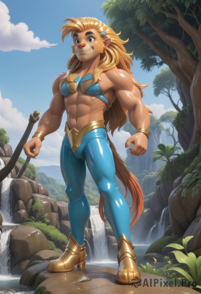 A ethereal day showcasing a male