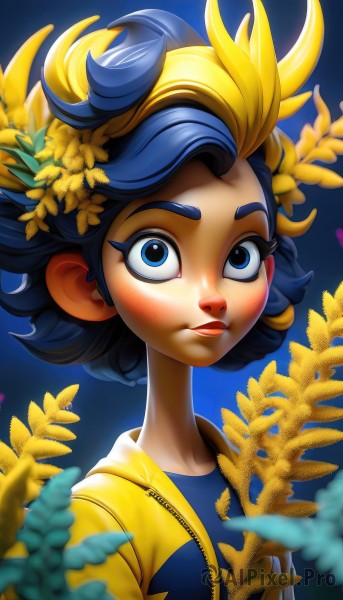 Dynamic scene brought to life with a captivating female