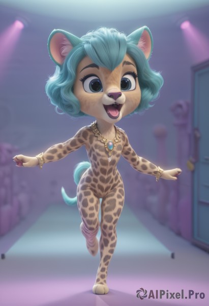 A charming dynamic scene featuring a female