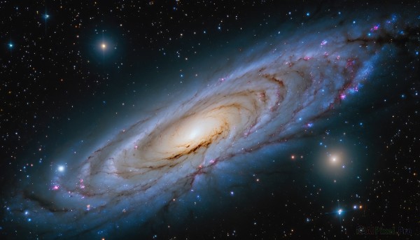 A tranquil outdoors showcasing a galaxy