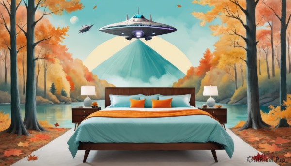 A stunning portrayal of a spacecraft in a calm day