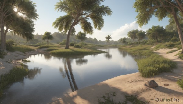 The serene presence of a landscape in a breathtaking day