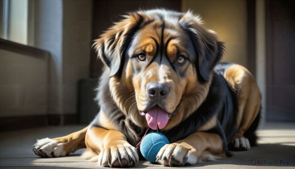 The beauty of a dog set in a enchanting dynamic scene