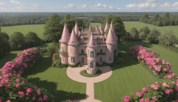 A inspiring view of a garden in day
