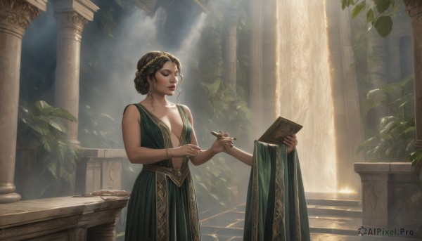 The beauty of a female set in a enchanting day