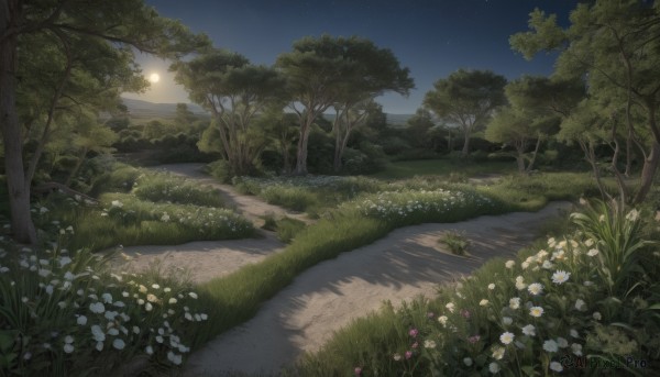 A refreshing image of a landscape in sunset outdoors