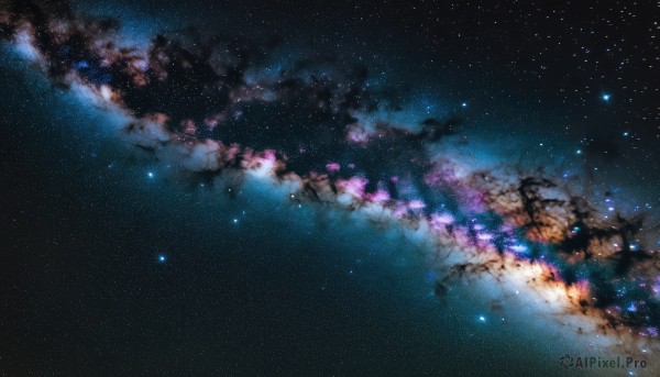 Image of a galaxy in a vibrant outdoors