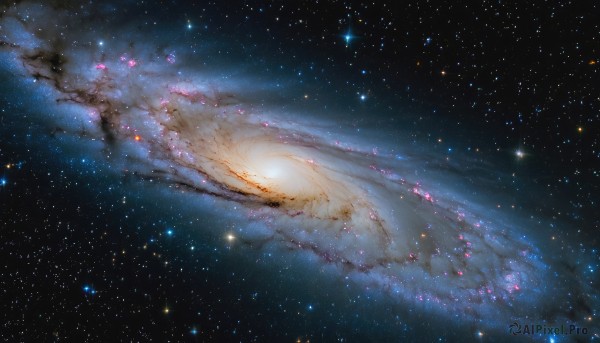 A vibrant galaxy captured in outdoors
