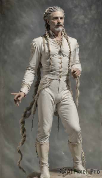 A ethereal dynamic scene featuring a male