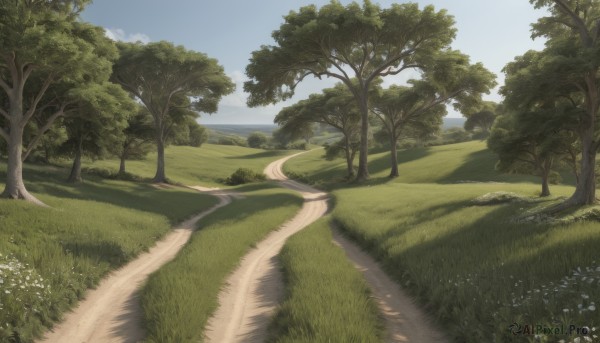 The majestic beauty of a landscape set within a calm day