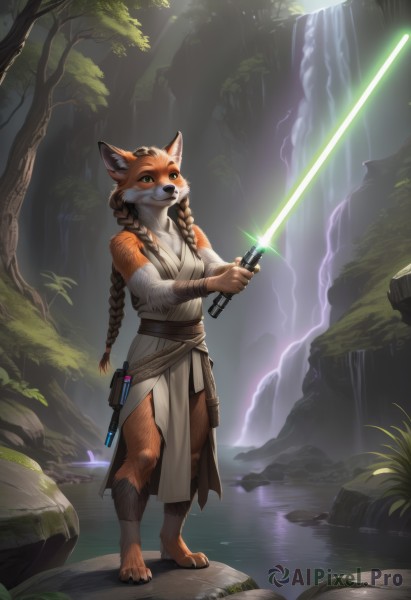 The majestic beauty of a female set within a dynamic day