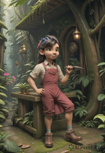The wonder of a child in a picturesque outdoors