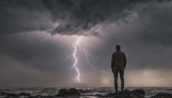 A inspiring view of a male in outdoors