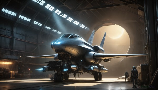 A serene scenery featuring a spacecraft