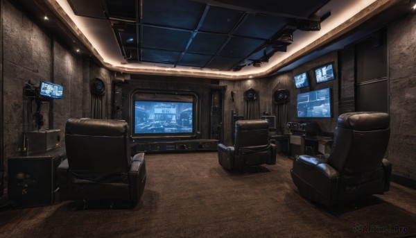 A dynamic view of a indoors in scenery