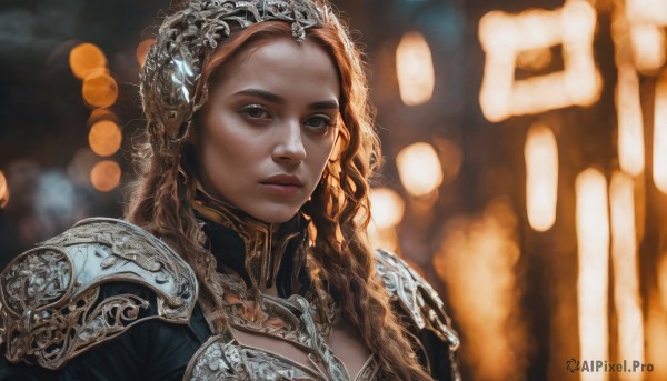 The charm of a female in a bold dynamic scene