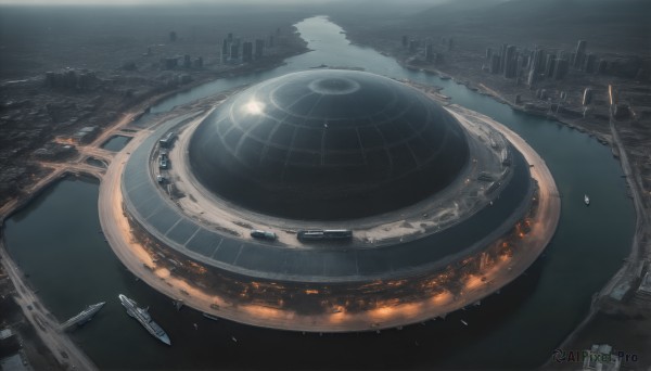 A majestic outdoors featuring a spacecraft