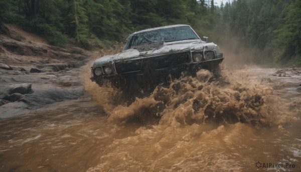 Image of a motor vehicle in a beautiful day