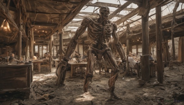 Scenery brought to life with a serene monster