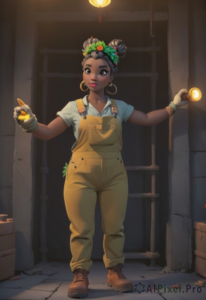 A unique view of a female in dynamic scene