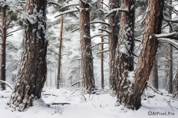 A inspiring unique subject within snowy day