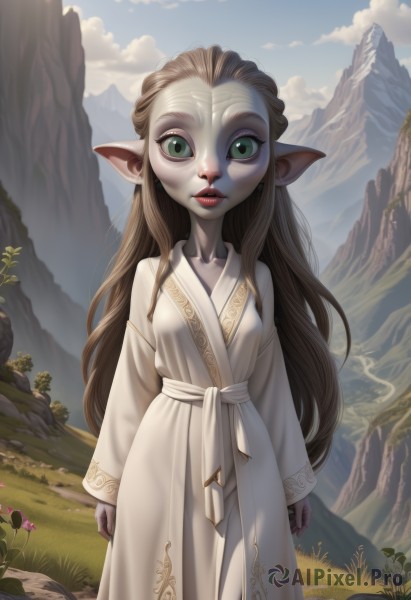 A female in a serene day