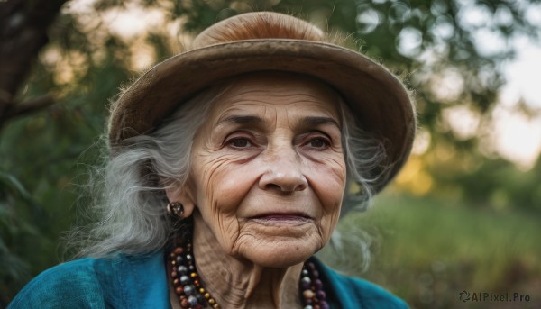 The charm of a female in a bold outdoors