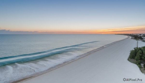 A landscape framed by the beauty of a majestic sunset day