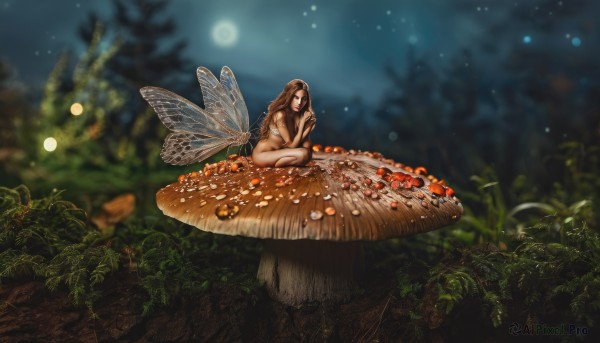 A butterfly surrounded by a captivating outdoors