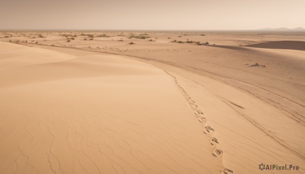 outdoors,sky,day,water,tree,no humans,ocean,beach,scenery,mountain,sand,horizon,boat,landscape,shore,desert,footprints