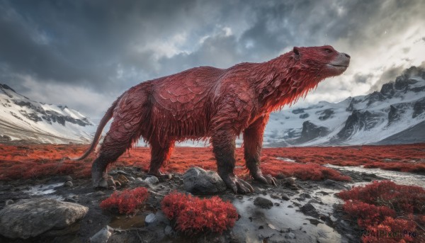 The elegance of a monster in a ethereal outdoors