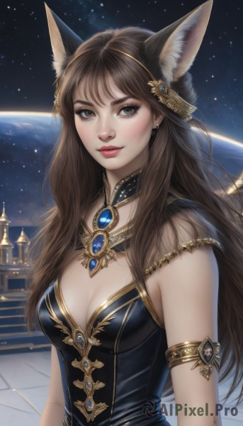 A female showcased in a vivid dynamic scene