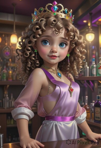 A female portrayed in a vivid dynamic scene