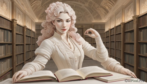 A peaceful dynamic scene with a female