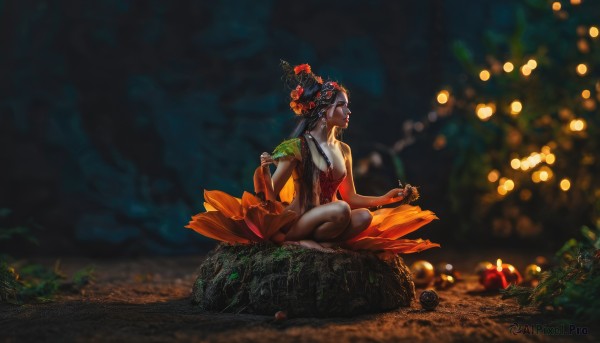A glimpse of a female in a ethereal outdoors