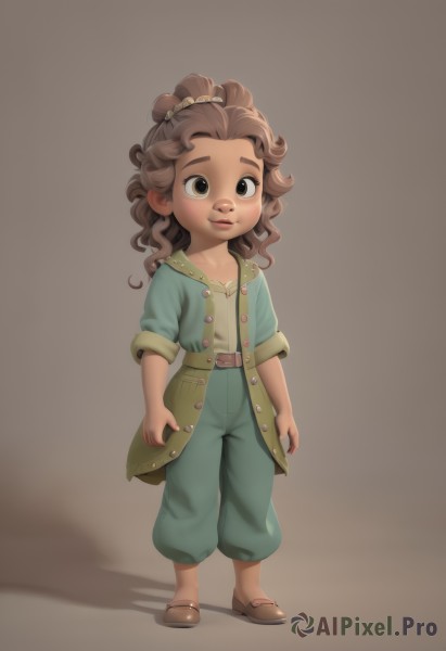 A child in a picturesque dynamic scene